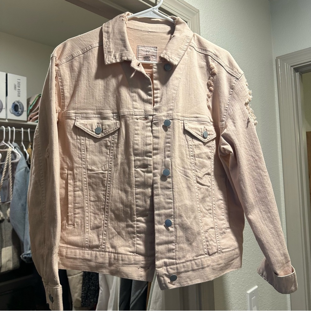 Women's Pink Denim Jacket
